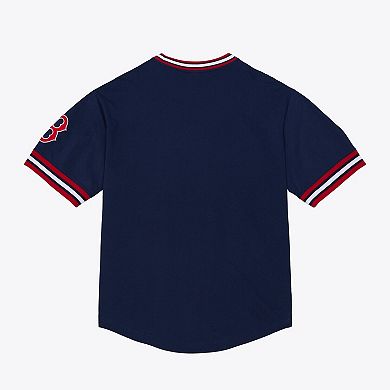 Men's Mitchell & Ness Navy Boston Red Sox Wild Pitch Ringer T-Shirt