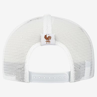 Men's Nike White France National Team Rise Rope Trucker Adjustable Hat