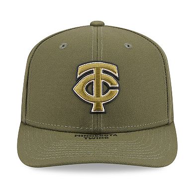 Men's New Era Olive Minnesota Twins 2026 Armed Forces Day 9SEVENTY Adjustable Hat