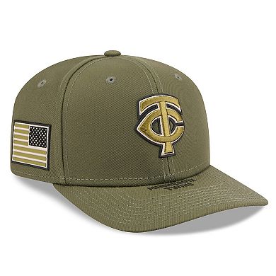 Men's New Era Olive Minnesota Twins 2026 Armed Forces Day 9SEVENTY Adjustable Hat