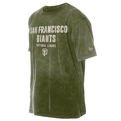 Men's New Era Olive San Francisco Giants 2026 Armed Forces Day T-Shirt
