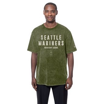 Men's New Era Olive Seattle Mariners 2026 Armed Forces Day T-Shirt