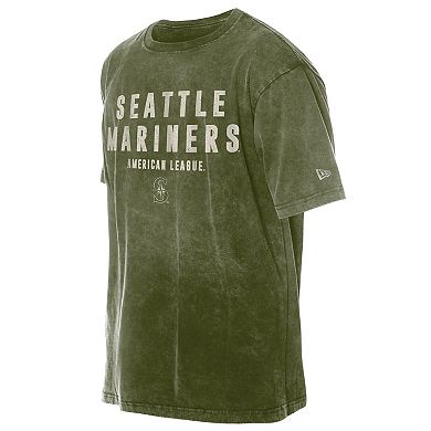 Men's New Era Olive Seattle Mariners 2026 Armed Forces Day T-Shirt