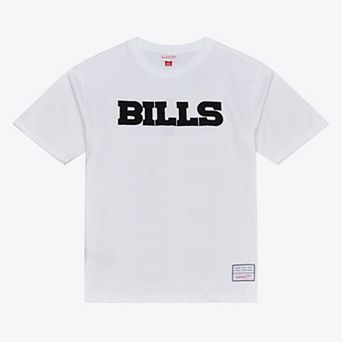 Men's Mitchell & Ness White Buffalo Bills Monochrome T-Shirt