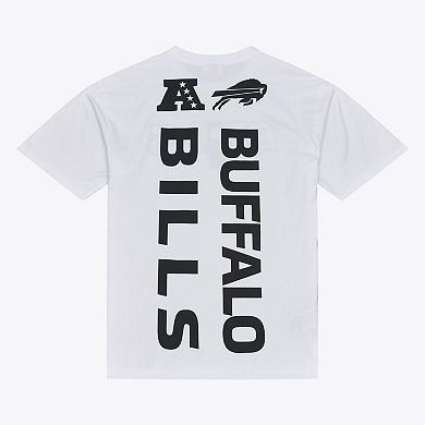 Men's Mitchell & Ness White Buffalo Bills Monochrome T-Shirt