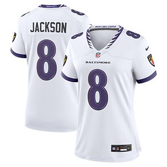 Women's Nike Lamar Jackson White Baltimore Ravens Game Jersey