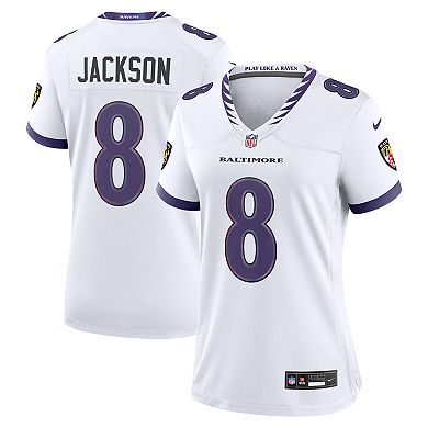 Women's Nike Lamar Jackson White Baltimore Ravens Game Jersey