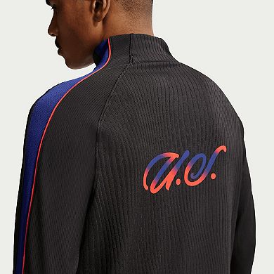 Men's Nike Black USMNT 2026 Strike Elite Dri-FIT ADV Long Sleeve Quarter-Zip Drill Top