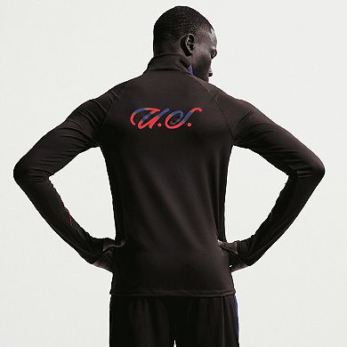 Men's Nike Black USMNT 2026 Strike Dri-FIT Quarter-Zip Long Sleeve Drill Top