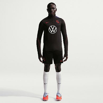 Men's Nike Black USMNT 2026 Strike Dri-FIT Quarter-Zip Long Sleeve Drill Top