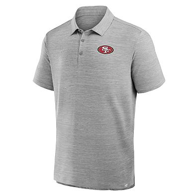 Men's Fanatics Heather Gray San Francisco 49ers Clutch Polo