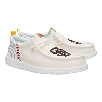 Men's Hey Dude White San Diego Padres Wally Casual Slip On Shoes