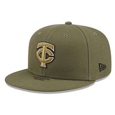 Men's New Era Olive Minnesota Twins 2026 Armed Forces Day 59FIFTY Fitted Hat