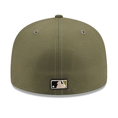 Men's New Era Olive Minnesota Twins 2026 Armed Forces Day 59FIFTY Fitted Hat