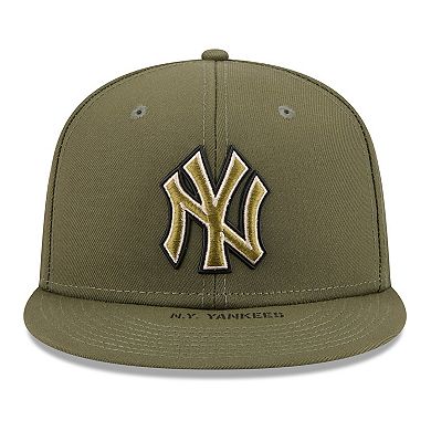 Men's New Era Olive New York Yankees 2026 Armed Forces Day 59FIFTY Fitted Hat