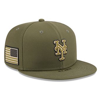 Men's New Era Olive New York Mets 2026 Armed Forces Day 59FIFTY Fitted Hat