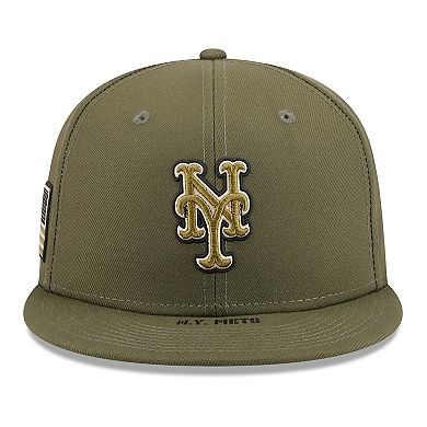 Men's New Era Olive New York Mets 2026 Armed Forces Day 59FIFTY Fitted Hat