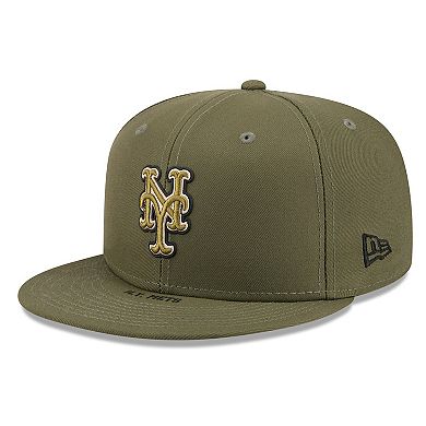 Men's New Era Olive New York Mets 2026 Armed Forces Day 59FIFTY Fitted Hat