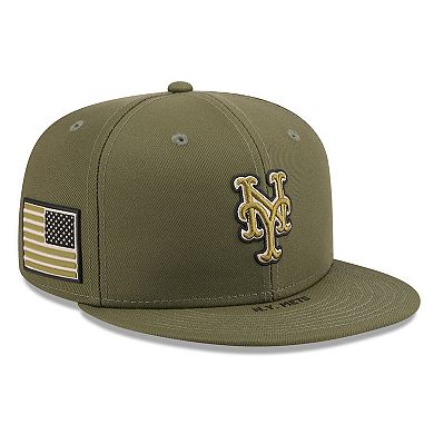 Men's New Era Olive New York Mets 2026 Armed Forces Day 59FIFTY Fitted Hat