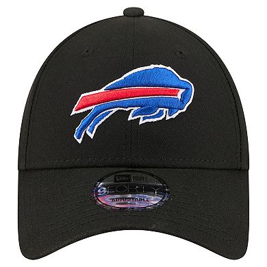 Men's New Era Black Buffalo Bills Core Team 9FORTY Adjustable Hat