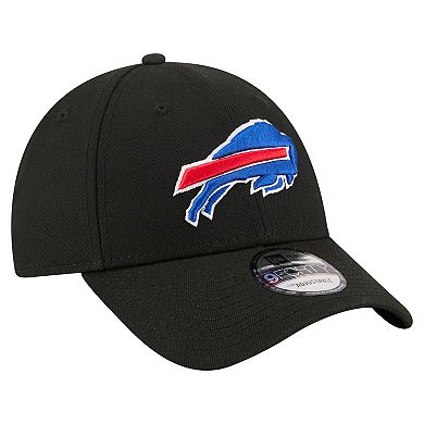 Men's New Era Black Buffalo Bills Core Team 9FORTY Adjustable Hat