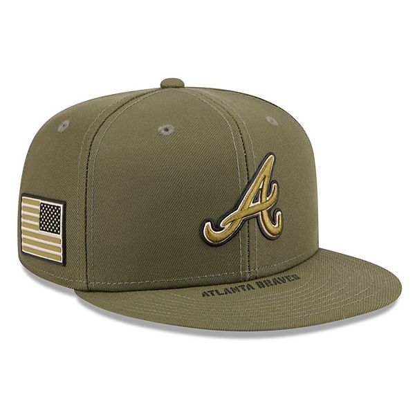 Men's New Era Olive Atlanta Braves 2026 Armed Forces Day 59FIFTY