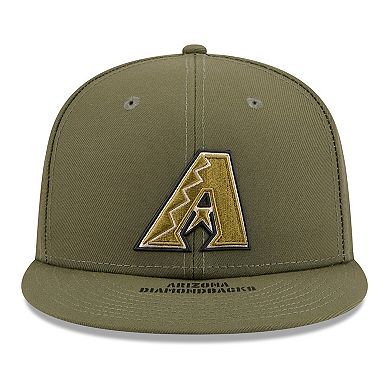 Men's New Era Olive Arizona Diamondbacks 2026 Armed Forces Day 59FIFTY Fitted Hat