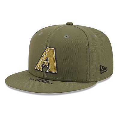 Men's New Era Olive Arizona Diamondbacks 2026 Armed Forces Day 59FIFTY Fitted Hat