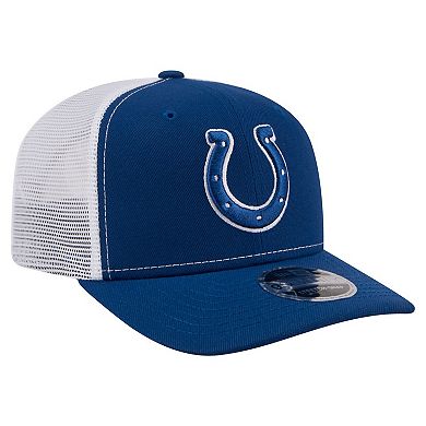 Men's New Era Blue Indianapolis Colts 9SEVENTY Trucker Adjustable Hat