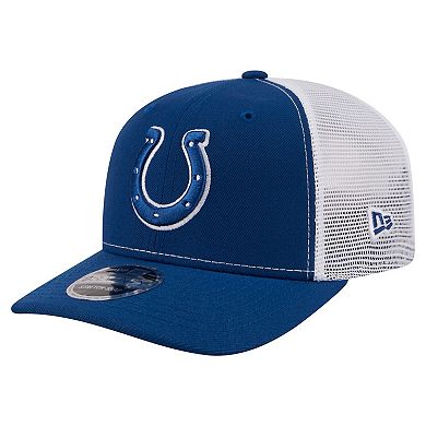 Men's New Era Blue Indianapolis Colts 9SEVENTY Trucker Adjustable Hat