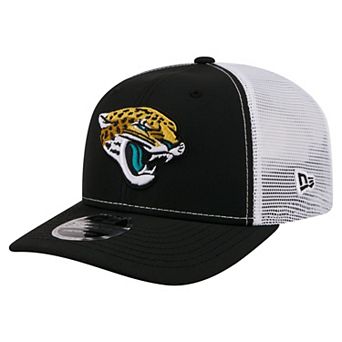 Men's New Era Black Jacksonville Jaguars 9SEVENTY Trucker Adjustable Hat