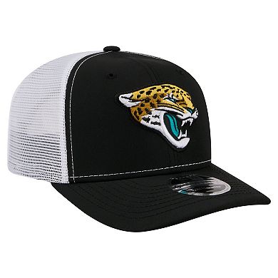 Men's New Era Black Jacksonville Jaguars 9SEVENTY Trucker Adjustable Hat