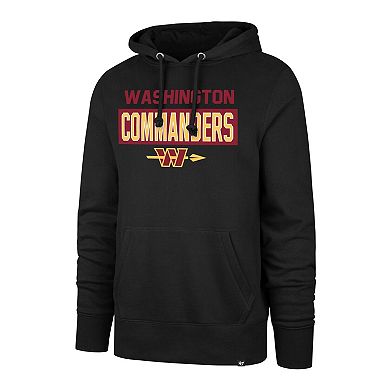 Men's '47 Black Washington Commanders Framework Headline Hoodie
