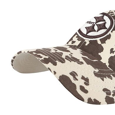 Women's '47 Natural Pittsburgh Steelers Bessie Clean Up Adjustable Hat