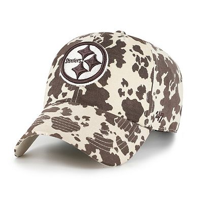 Women's '47 Natural Pittsburgh Steelers Bessie Clean Up Adjustable Hat