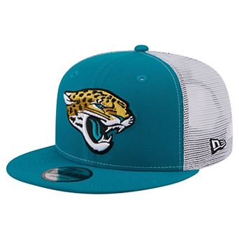 Men's New Era Teal Jacksonville Jaguars Core Team 9FIFTY Trucker Snapback Hat