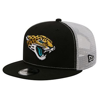 Men's New Era Black Jacksonville Jaguars Core Team 9FIFTY Trucker Snapback Hat