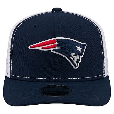 Men's New Era Navy New England Patriots 9SEVENTY Trucker Adjustable Hat