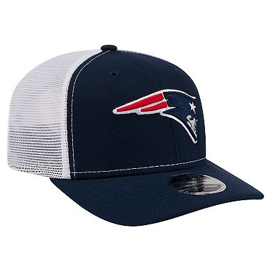 Men's New Era Navy New England Patriots 9SEVENTY Trucker Adjustable Hat