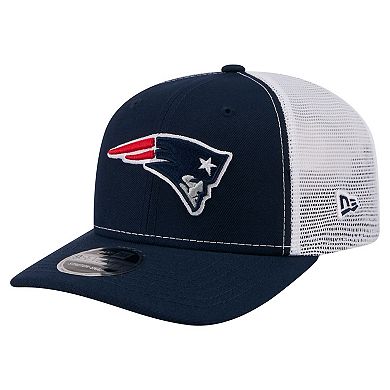 Men's New Era Navy New England Patriots 9SEVENTY Trucker Adjustable Hat