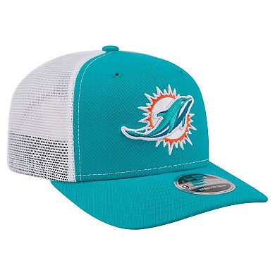 Men's New Era Aqua Miami Dolphins 9SEVENTY Trucker Adjustable Hat