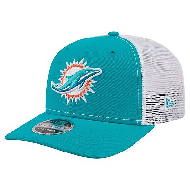 Men's New Era Aqua Miami Dolphins 9SEVENTY Trucker Adjustable Hat