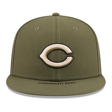 Men's New Era Olive Cincinnati Reds 2026 Armed Forces Day 59FIFTY Fitted Hat