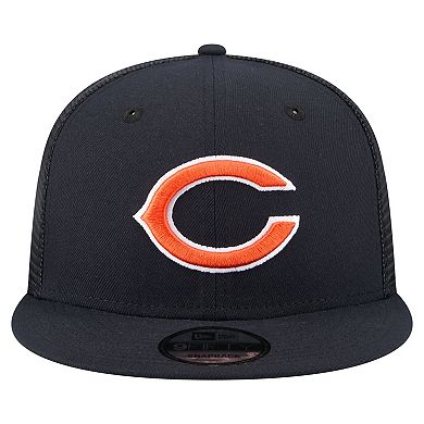 Men's New Era Navy Chicago Bears Core Team 9FIFTY Trucker Snapback Hat