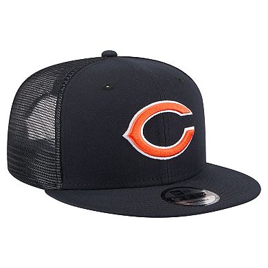 Men's New Era Navy Chicago Bears Core Team 9FIFTY Trucker Snapback Hat