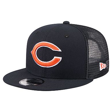 Men's New Era Navy Chicago Bears Core Team 9FIFTY Trucker Snapback Hat