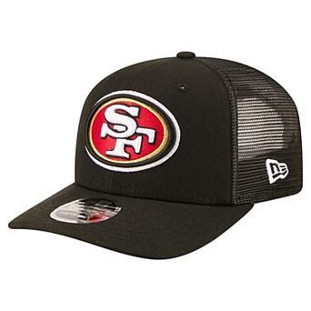 Men's New Era Black San Francisco 49ers 9SEVENTY Trucker Adjustable Hat