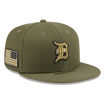 Men's New Era Olive Detroit Tigers 2026 Armed Forces Day 59FIFTY Fitted Hat