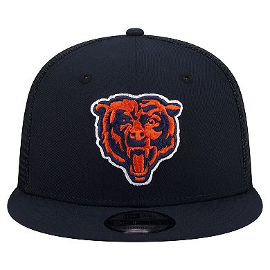 Men's New Era Navy Chicago Bears Core Team 9FIFTY Trucker Snapback Hat