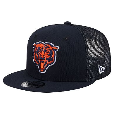Men's New Era Navy Chicago Bears Core Team 9FIFTY Trucker Snapback Hat